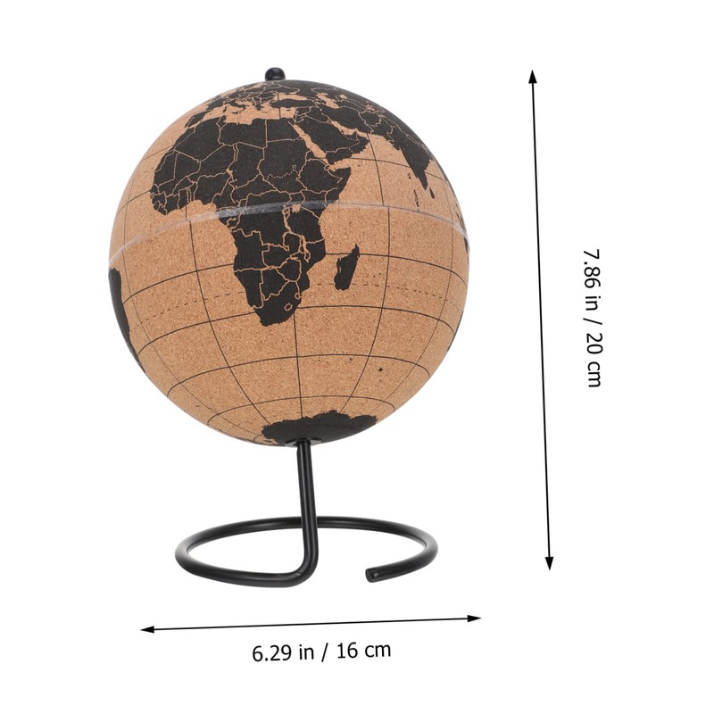 UPKOCH Globe Office Decoration Special Cork Paper
