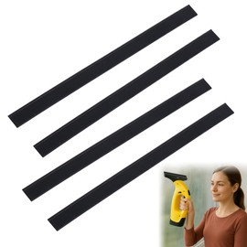 4Pcs Replacement Blades for Karcher Window Vac Accessories 280mm Replacement Rubber Lips for Karcher Window Squeegee Replacement Blades Compatible with WV1 WV2 WV5 WV50 WV55 WV60 WV75