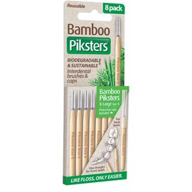 Piksters Buy Piksters Bamboo Straight Interdental Brush Size 6 8 Pack Online | Chempro Chemists