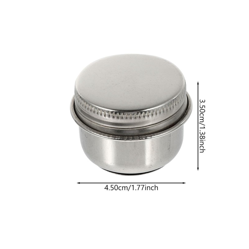 BESPORTBLE 2pcs Oil Painting Palette Cup with Lid Stainless Steel