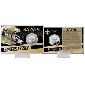 Highland Mint New Orleans Saints Team History Silver Coin Card