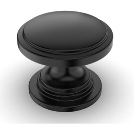 9BUILD EU0024 Pack of 10 Furniture Knobs Black Cabinet Knobs Door Knob Drawer Knobs for Cupboard Dresser Knobs Zinc Alloy