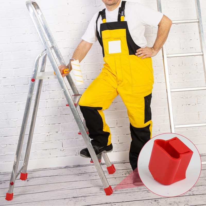 Set of 4 Ladder Covers Non-Slip Rubber for Stairs -