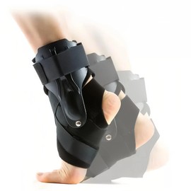 Ankle Brace Support for Sprained Ankle X-shaped Cross-fixing Compression Sleeve Lace Up for Women and Men Relief with Tendon Sprain Injury Recovery (Black, Large)