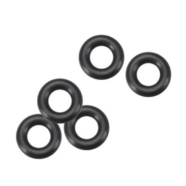 sourcing map Fluorine Rubber O Rings, 18mm OD, 11mm Inner Diameter, 3.5mm Width, Seal Gasket Black 5Pcs