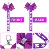BESPORTBLE Cheer Pin Me Ribbon: 2Pcs Glitter Cheerleader Keychain Cheer