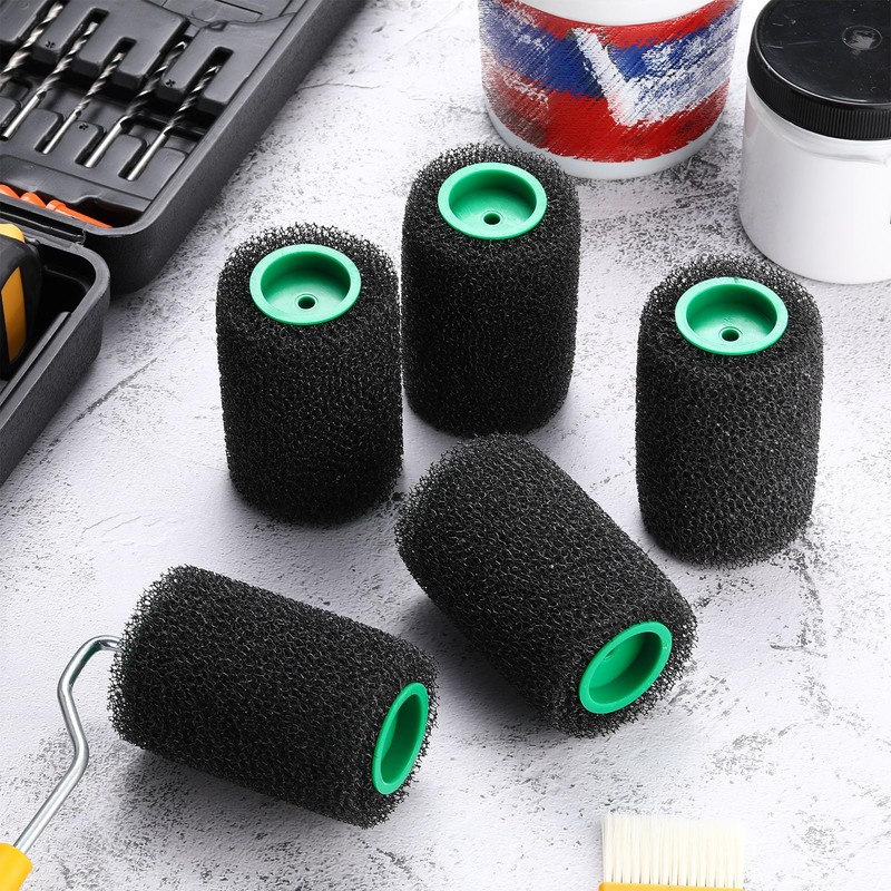 Teenyyou 12 Pcs 3.9" Textured Bed Liner Roller Covers Quick