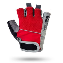 Pure Athlete Fingerless Weight Lifting Gloves - Gym Workout Gloves for Men Women Weightlifting (S, Black/Red)