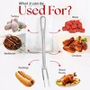 Alpine Cuisine Stainless Steel Carving BBQ Fork 13.5in with Comfortable