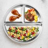 Goiern Pack of 2 Stainless Steel Children's Plates, 23 cm