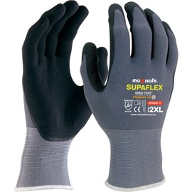 Maxisafe Supaflex Glove with Micro-foam Coating High Level Abrasion Resistance (GFN267), Excellent Grip, Soft, Durable, General Purpose, Painting, Automotive, Garden, Working Gloves (Small)