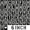6 Inch Letter and Number Stencils,Letters and Numbers Stencil Kit,42