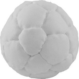 Tossaball Phat Tyre Pro 70 Juggle Ball, 32 Panel Design, Recycled Rubber Filled, Machine Washable, Hand Sewn - White