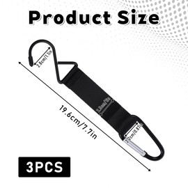 Tweruna 3 PCS Baseball Bag Hook for Fence, Metal Fence Hooks for Baseball Bag Tennis Backpacks, Multifunctional Hanging Buckles for Outdoor Sports Backpacks Water Bottle