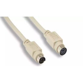 PCCABLES.com PS2 6FT Mouse Extension Cable Minidin6-F Minidin6-M