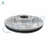 PM Auto Front Drilled Slotted Brake Disc Rotors 296mm Replace