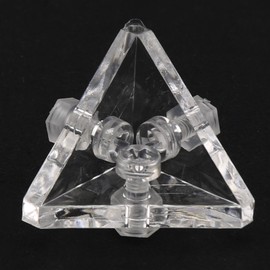 Heyous 12PCS Transparent Acrylic Corner Bracket Corner Bracket Triangle Bracket Furniture Bracket Display Cabinet Connector for Reinforcement Connection Furniture