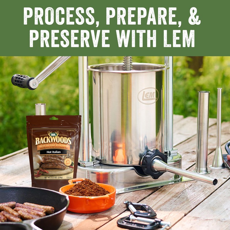 LEM Products Backwoods Hot Italian Fresh Sausage Seasoning, Ideal for