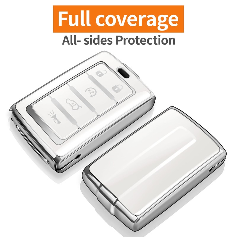 Sindeda for Jeep Key Fob Cover with Keychain Soft Full