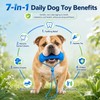 OKNIAO Dog Toys Dual-Action Teeth Cleaning Mouth Prop, Chew Toy