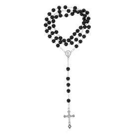 SAFIGLE 4pcs Catholic Cross Necklace Pearl Pendant for Women Communion Present