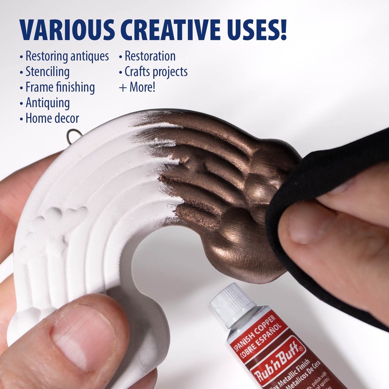 AMACO Rub n Buff Wax Metallic Finish - Rub n