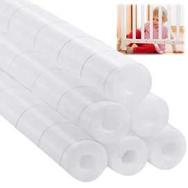 Frienda 6 Pcs Swim Pool Noodles 27.5 Inch Hollow Swimming Pool Noodle Bulk Tube Pipe Wrap Insulation for Swimming Floating Craft Projects Padding Bumper(White)