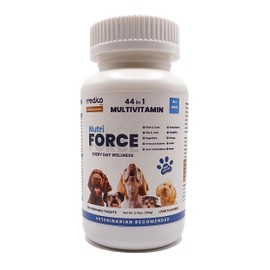 Dog Multivitamin – NutriForce 44 in 1 Vitamins for Dogs | Supplements for Dogs | Hip & Joint Support, Immune System, Skin & Coat, Digestion, Nutritional Supplement for Dogs | 120 Chewable Tablets