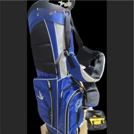 ZETA PHI BETA GOLF BAGS, ZETA SORORITY GOLF BAG, GREEK BLUE & WHITE GOLF BAGColor: Chocolate, Style: Fashion