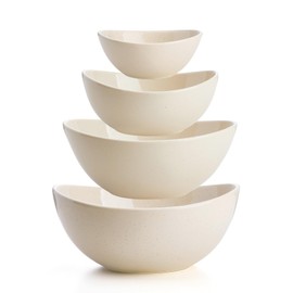 Sweese Porcelain Serving Bowls for Entertaining, 10-18-28-42 Ounce