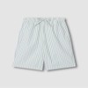 JAJU [JAJU] Men's Stripe 5-point Pajama Set_Dark Mint Grey