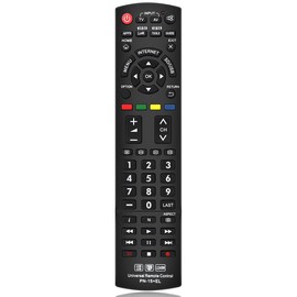 Gvirtue Universal Remote Control Compatible Replacement for Panasonic TV/ VIERA Link/ HDTV/ 3D/ LCD/ LED, N2QAYB000485 N2QAYB000100 N2QAYB000221 N2QAYB00048