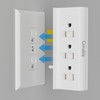 6 Outlets Splitter, 6-Outlet with Sliding Safety Covers, Grounded Side