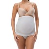 RelaxMaternity 5400 (White/Silver, L) Band Abdominal Support Silver Fibres Pregnancy