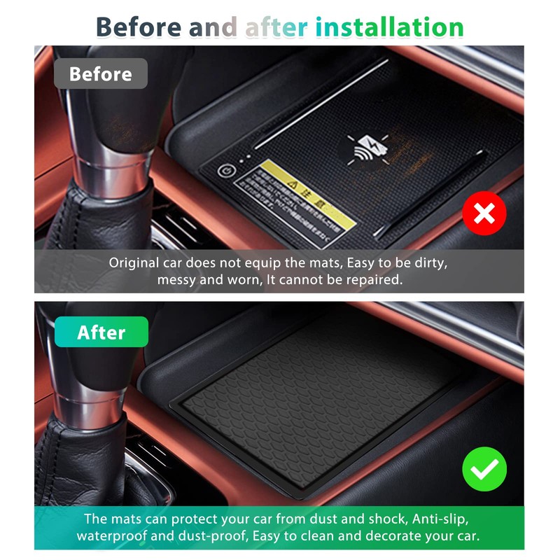 GAFAT Compatible Honda HR-V 2022-2024 Rubber Mats - Centre Console