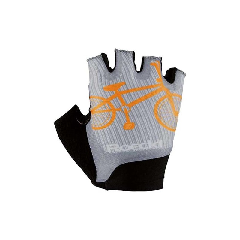 Roeckl Trapani Children's Cycling Gloves Short Grey 2023: Size: 5