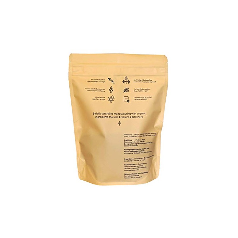 ORGAINIC Organic Vanilla Vegan Protein - Rice and Pea Protein