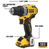 DEWALT xtreme 12V MAX* Cordless Drill/Driver Kit, 3/8-Inch (DCD701F2), Special