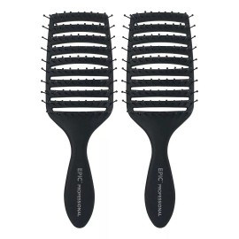 Wet Brush Cepillo De Pelo Profesional Epic De Secado Rápido (negro) P