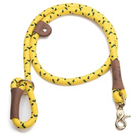 Mendota Pet Quick Leash - Dog Lead - Made in The USA - Hi-Viz Yellow, 1/2 in x 4 ft