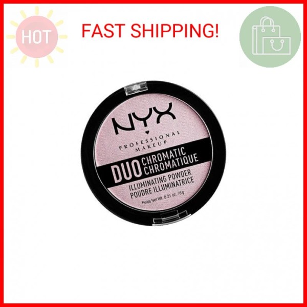 NYX PROFESSIONAL MAKEUP Duo Chromatic Illuminating Powder, Lavender Steel