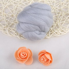 Tyenaza - Lana de fieltro (8 colores, 55 g, 55 g), color gris