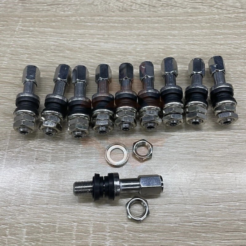 GEARZAAR 10* Stainless Steel Wheel Tire Valve Stems Hight Pressure