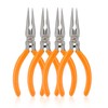 Rongon 4Pack-Spring Loaded Thin Needle Nose 5" Pliers Small Pliers
