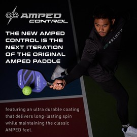 Selkirk Sport Amped Control Pickleball Paddle | Assembled in the USA | Next-Gen FiberFlex+ Face & Ultra Durable Spin Coating | 16mm X5 Core for Unrivaled Precision & Control | Invikta Midweight Purple