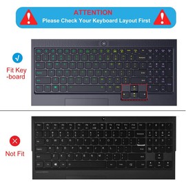 Keyboard Cover Skin for Lenovo Legion 5 5i 5p 5pi 7i 15.6" 17.3" Gaming Laptop/Lenovo Legion 5 5i Pro/Legion Slim 7 7i 15.6/Legion 7 16"/Ideapad Gaming 3 3i Laptop US Keyboard Skin -TPU