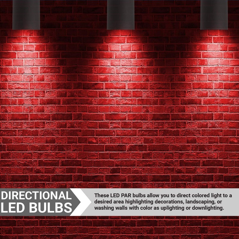 Sunlite 80003-SU LED PAR20 Colored Wildlife Friendly Light Bulb, 2