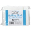 ForPro Professional Collection Buffing Block, Super White, 180/240 Grit, Four-Sided