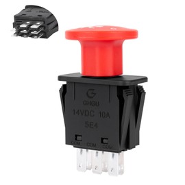 8 Terminals Pto Switch 10 AMP Mower Clutch Switch for Delta 6204 6201 Pto Switchs Compatible Hustler Dixie Chopper Husqvarna Mower Parts Classic RZT Pro Series SZT Pro Series Zee 2 RZT