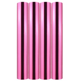 Briartw 4 Rolls Glimmer Hot Foil Roll Bundle for Crafts,Pink Heat Activated Foil for Glimmer Hot Foil System/Heat Foil Pen,5.9inx16.4ft Heat Transfer Foil Roll,Foil Transfer Sheets